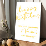 Happy Birthday - Personalized Birthday Canvas And Poster