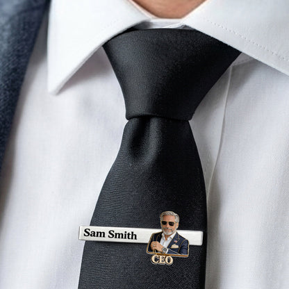 Gift For Male Co-Workers - Personalized Colleague Tie Clip