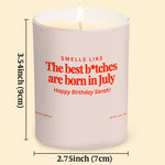 Funny Birthday Gift - Personalized Birthday Candle With Wooden Lid