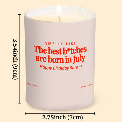 Funny Birthday Gift - Personalized Birthday Candle With Wooden Lid