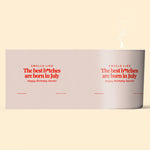 Funny Birthday Gift - Personalized Birthday Candle With Wooden Lid