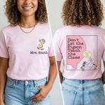 Back To School - Personalized Teacher T-shirt And Hoodie