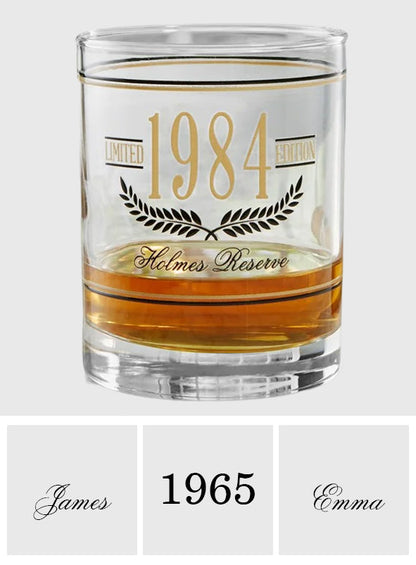 Happy Birthday - Personalized Birthday Whiskey Glass