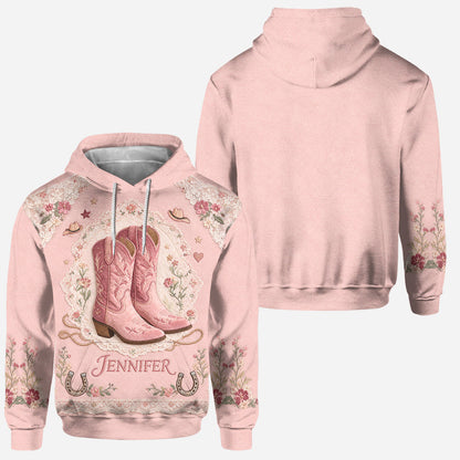Cute Cowgirls - Personalized Cowgirl Hoodie and Leggings