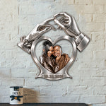 You & Me Forever Love - Personalized Couple 3D Printed Cut Metal Sign