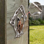 You & Me Forever Love - Personalized Couple 3D Printed Cut Metal Sign