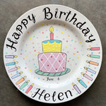 Birthday Gift - Personalized Birthday Ceramic Round Plate