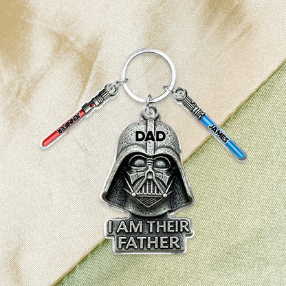 I Am Their Father - Personalized The Force Keychain with Charms