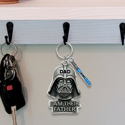 I Am Their Father - Personalized The Force Keychain with Charms