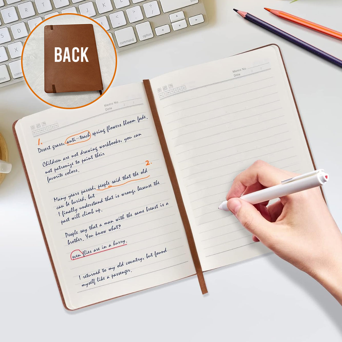 Custom Leather Travelling Journal - Personalized Travelling Leather Journal