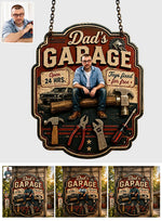 Dad's Garage - Personalized Father Cut Metal Sign