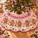 Family Christmas Train - Personalized Grandma Shaped Tree Skirt