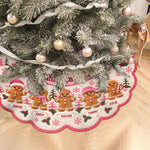 Family Christmas Train - Personalized Grandma Shaped Tree Skirt
