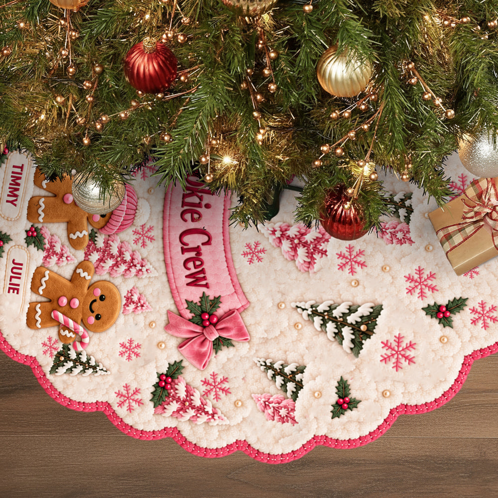 Family Christmas Train - Personalized Grandma Shaped Tree Skirt
