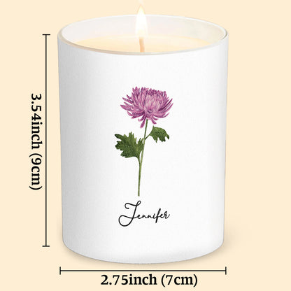 Happy Birthday - Personalized Birthday Candle With Wooden Lid