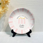 Happy Birthday - Personalized Birthday Ceramic Round Plate