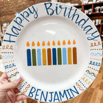 Happy Birthday - Personalized Birthday Ceramic Round Plate