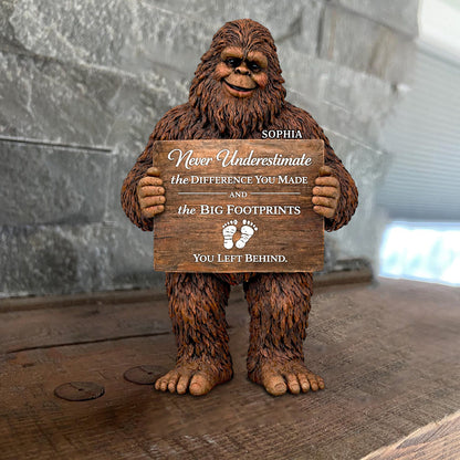 Birthday Gift, Bigfoot Lovers - Personalized Birthday Custom Shaped Wood Plaque