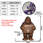 Birthday Gift, Bigfoot Lovers - Personalized Birthday Custom Shaped Wood Plaque