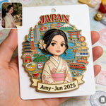 Travel Memories Keepsake - Personalized Travelling 3D Embossed Enamel Pin