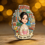 Travel Memories Keepsake - Personalized Travelling 3D Embossed Enamel Pin