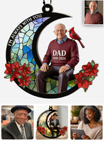 I'm Always With You - Personalized Memorial Window Hanging Suncatcher Ornament