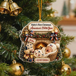 Baby 1st Christmas - Personalized Newborn Premium 3D Ornament
