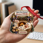 Baby 1st Christmas - Personalized Newborn Premium 3D Ornament