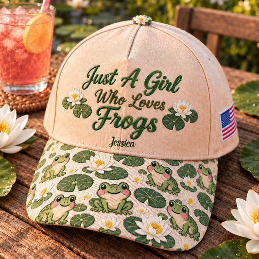 Just A Girl Who Loves Frogs - Personalized Frog Classic Cap