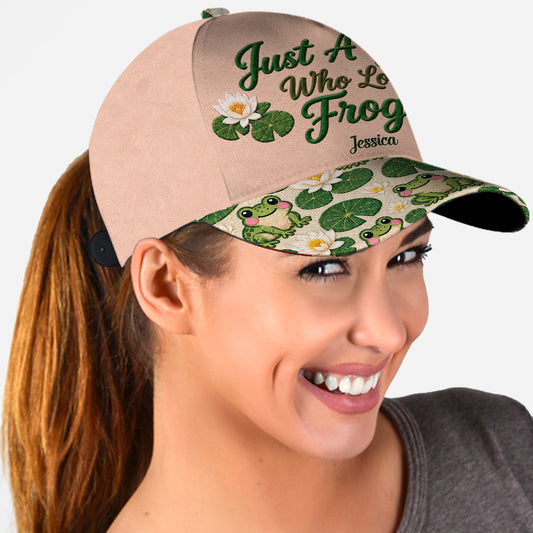 Just A Girl Who Loves Frogs - Personalized Frog Classic Cap