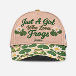 Just A Girl Who Loves Frogs - Personalized Frog Classic Cap