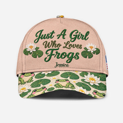 Just A Girl Who Loves Frogs - Personalized Frog Classic Cap