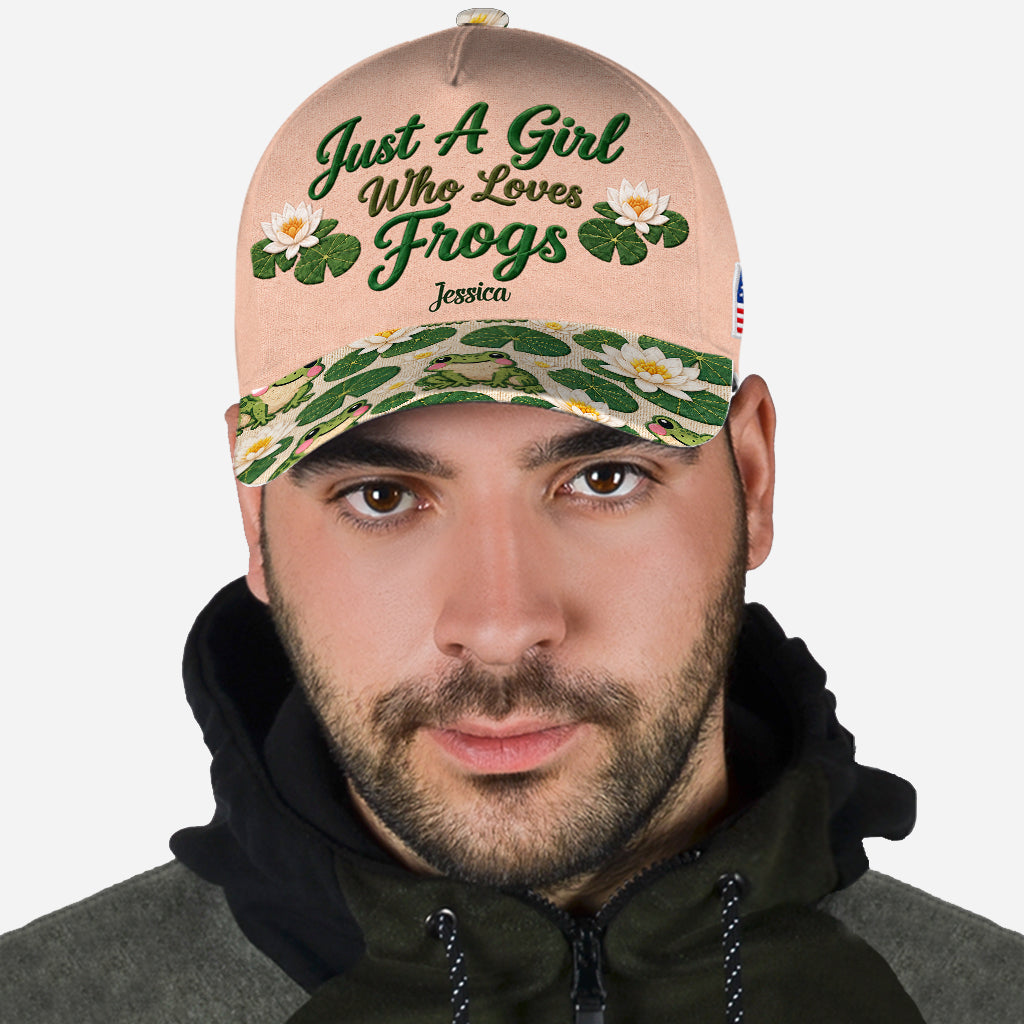 Just A Girl Who Loves Frogs - Personalized Frog Classic Cap