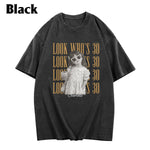 Birthday Gift - Personalized Birthday Washed T-Shirt