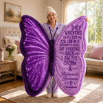 Alzheimer Awareness Month - Personalized Alzheimer Awareness Shaped Fleece Blanket