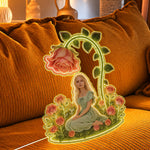 Birth Month Flower, Self Love Gift - Personalized Birth Month Flower Neon LED Light Sign