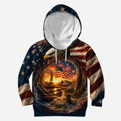 Real American - Personalized Patriot All Over Shirt