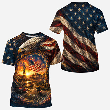 Real American - Personalized Patriot All Over Shirt