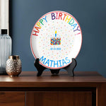 Birthday Gift - Personalized Birthday Ceramic Round Plate