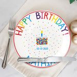 Birthday Gift - Personalized Birthday Ceramic Round Plate