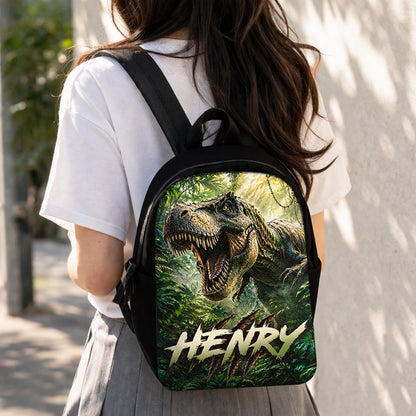 Back To School - Personalized Teacher Changeable Leather Patch Backpack