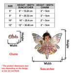 Fairy Custom From Photo - Personalized Kid Window Hanging Suncatcher With Charms