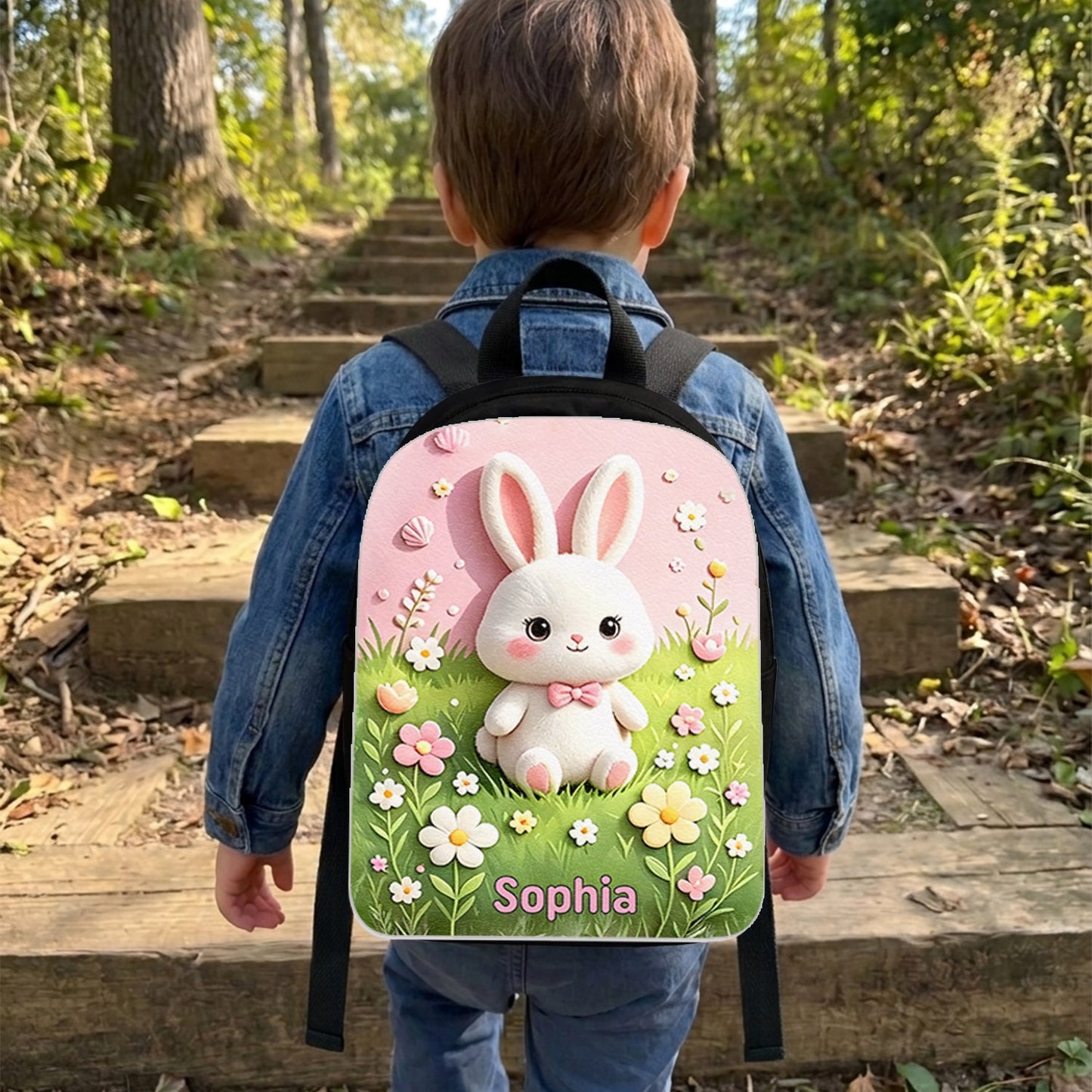 Back To School - Personalized Teacher Changeable Leather Patch Backpack