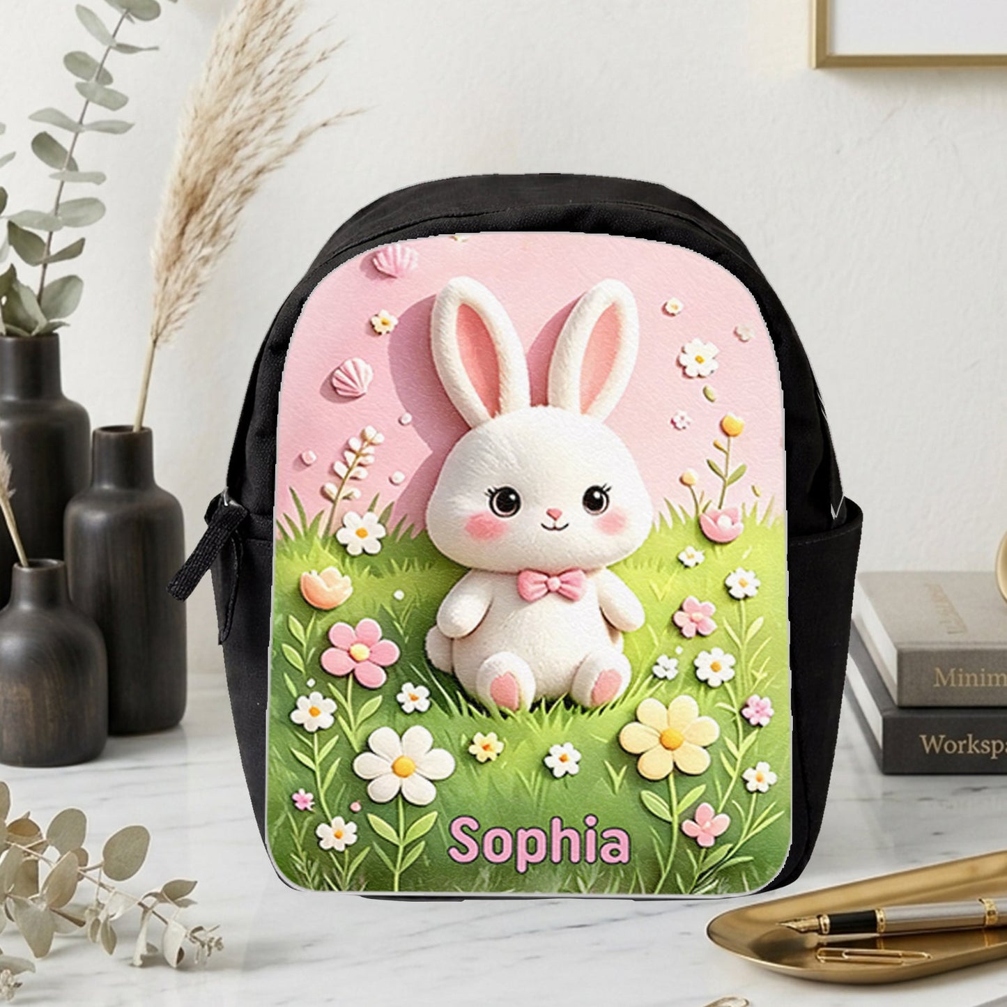 Back To School - Personalized Teacher Changeable Leather Patch Backpack