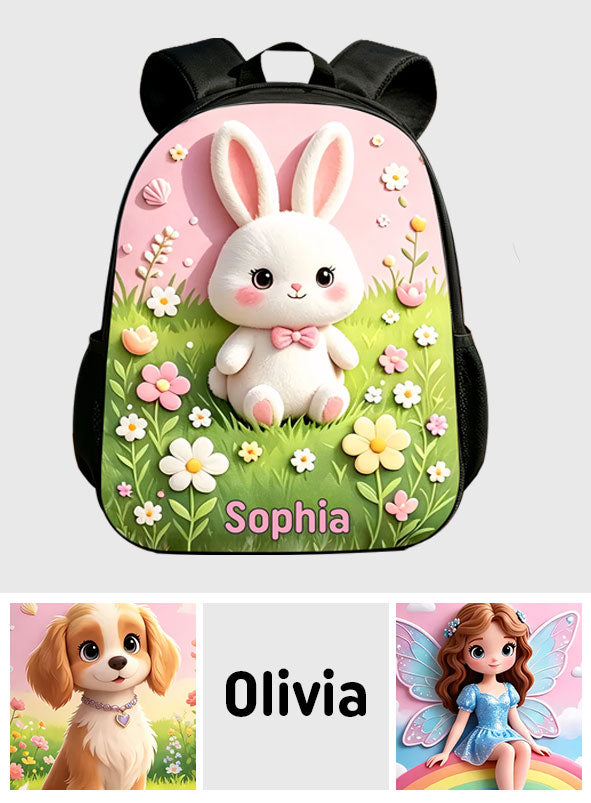 Back To School - Personalized Teacher Changeable Leather Patch Backpack