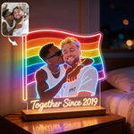 Custom Any Photo - Personalized LGBT Support Shaped Led Night Light
