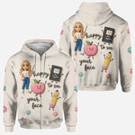 Happy To See Your Face - Personalized Teacher All Over Shirt