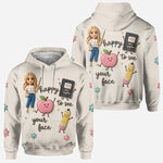 Happy To See Your Face - Personalized Teacher All Over Shirt