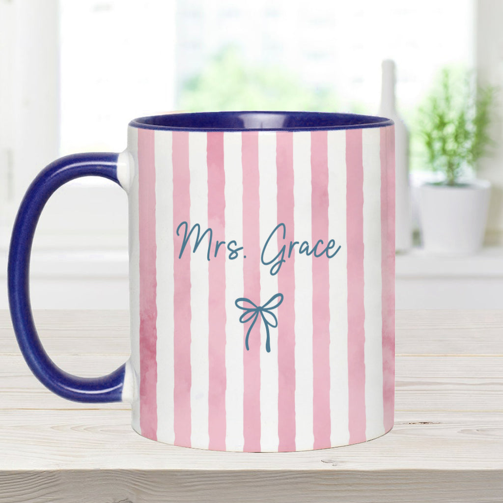 Back To School Gift for Teacher - Personalized Teacher Accent Mug