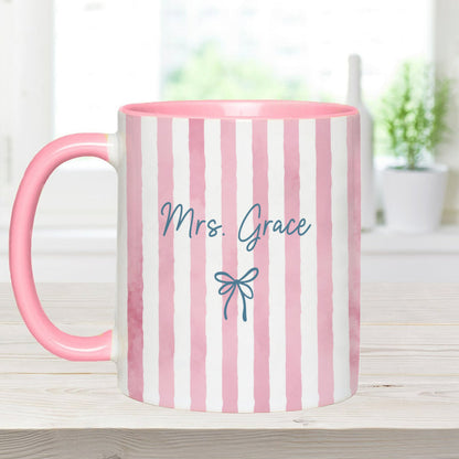 Back To School Gift for Teacher - Personalized Teacher Accent Mug